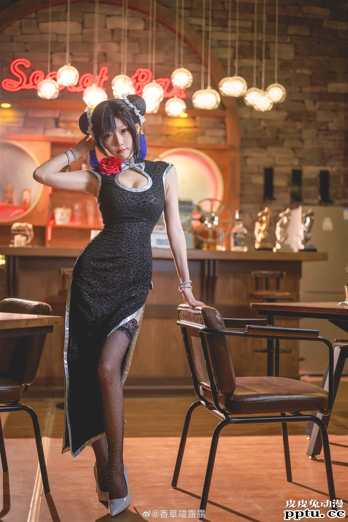 《最终幻想7重制版》蒂法旗袍Cosplay【CN:香草喵露露】