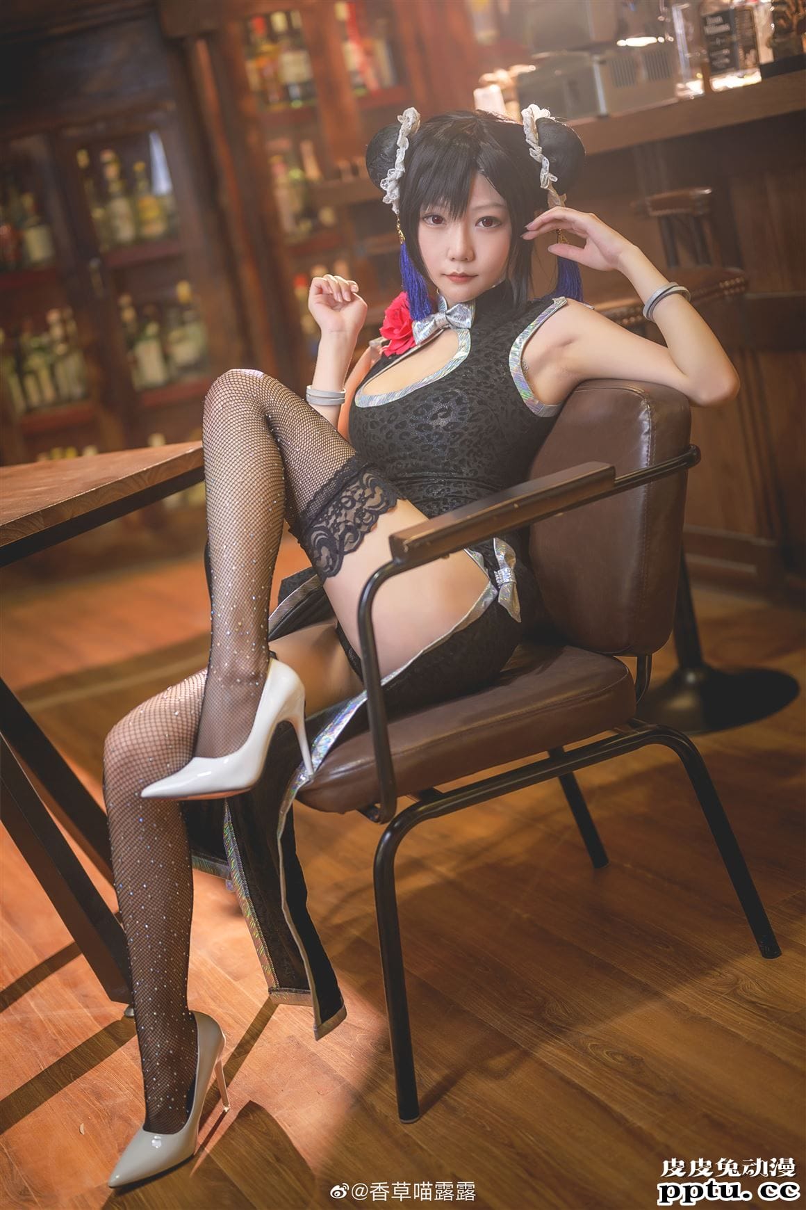 《最终幻想7重制版》蒂法旗袍Cosplay【CN:香草喵露露】