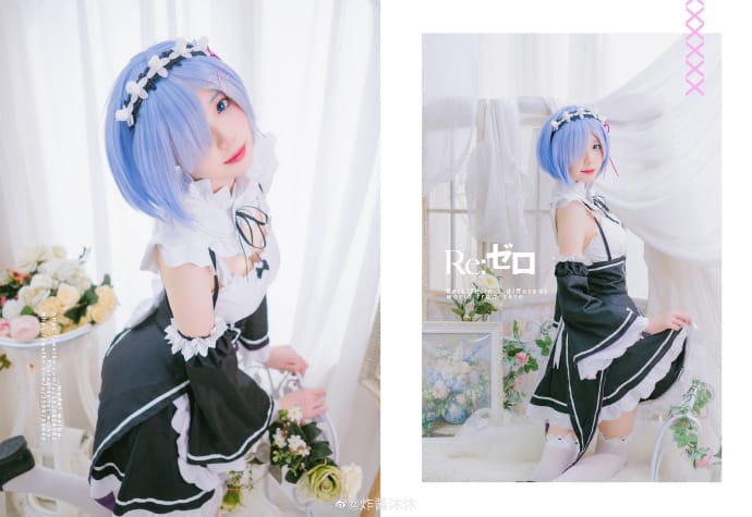 《Re:从零开始的异世界生活》性感雷姆女仆Cosplay【CN:炸酱沐沐】