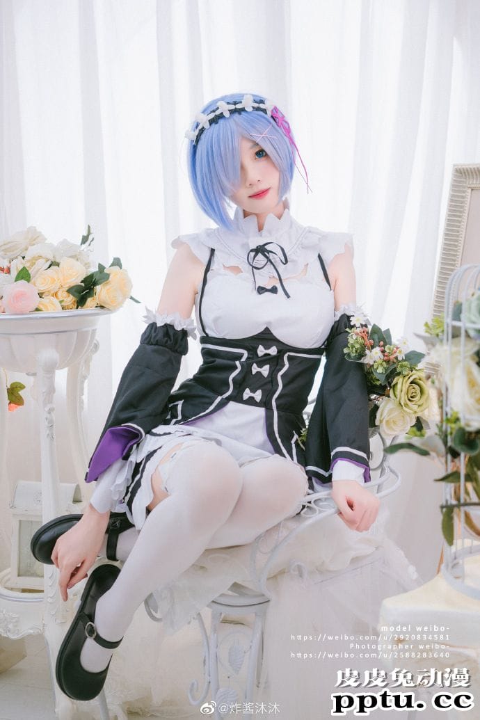 《Re:从零开始的异世界生活》性感雷姆女仆Cosplay【CN:炸酱沐沐】