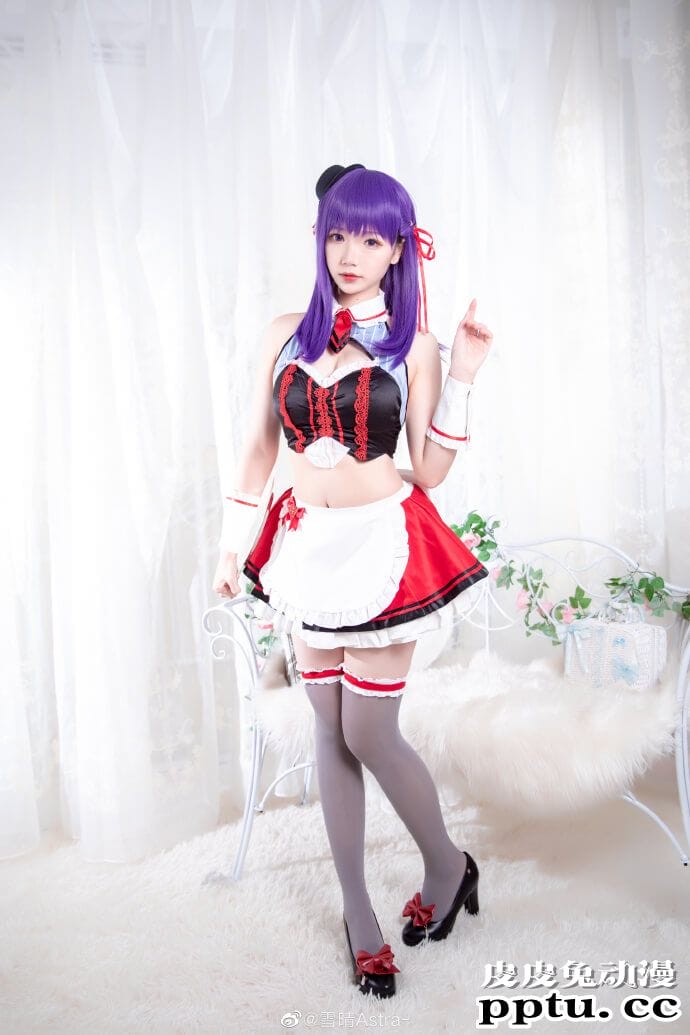 《Fate/EXTRA》间桐樱性感女仆Cosplay【CN:雪晴Astra】-皮皮兔动漫