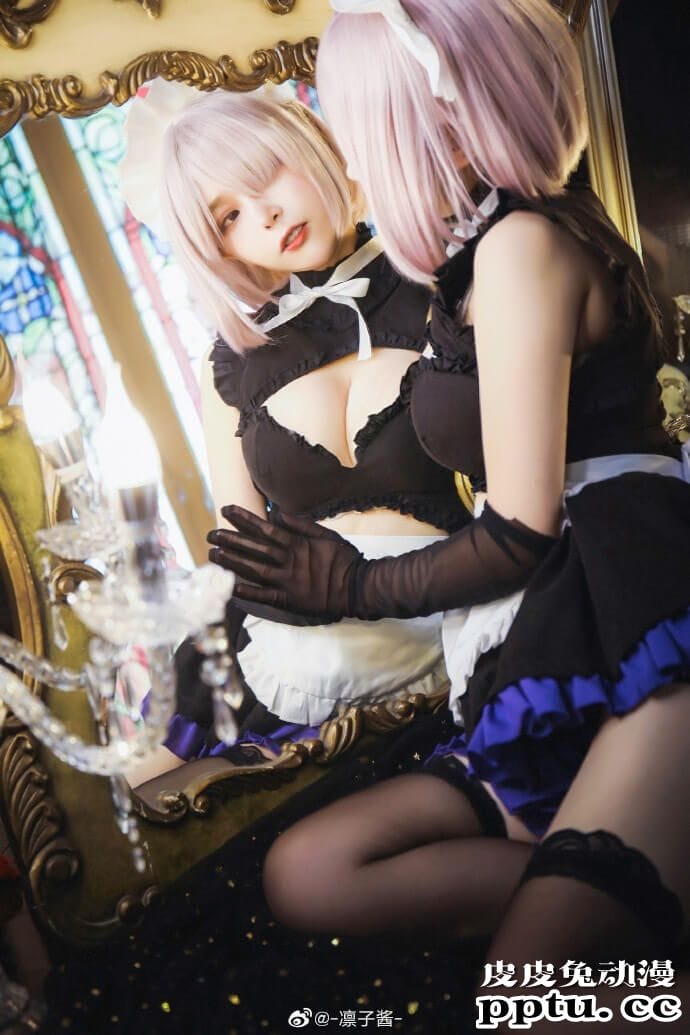 《Fate/GrandOrder》玛修女仆Cosplay【CN:凛子酱】