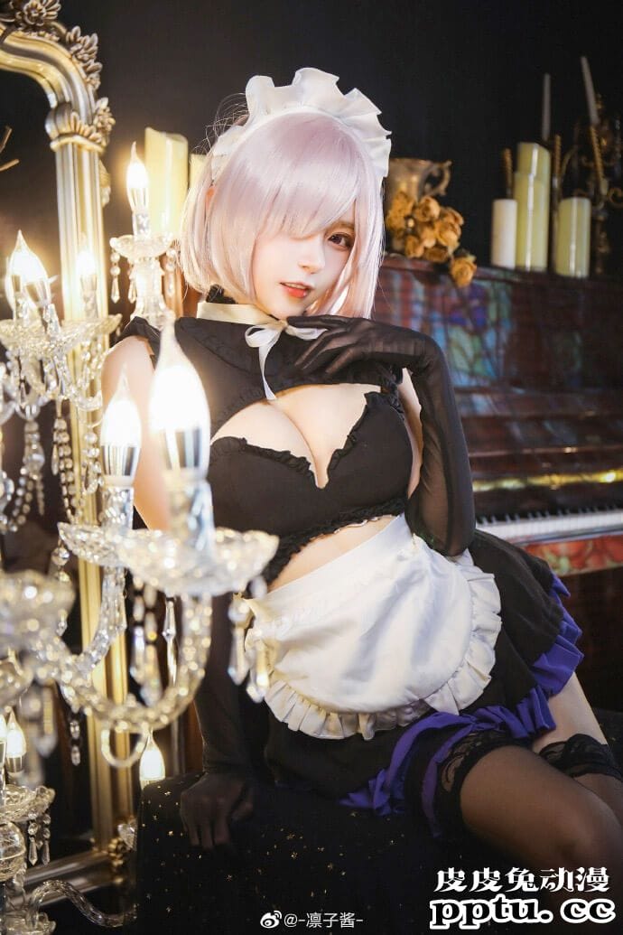 《Fate/GrandOrder》玛修女仆Cosplay【CN:凛子酱】