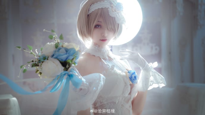 《崩坏3》丽塔•洛丝薇瑟花嫁蔷薇誓言Cosplay【CN:沧霁桔梗】-皮皮兔动漫