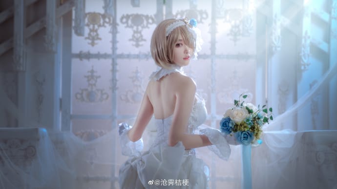 《崩坏3》丽塔•洛丝薇瑟花嫁蔷薇誓言Cosplay【CN:沧霁桔梗】