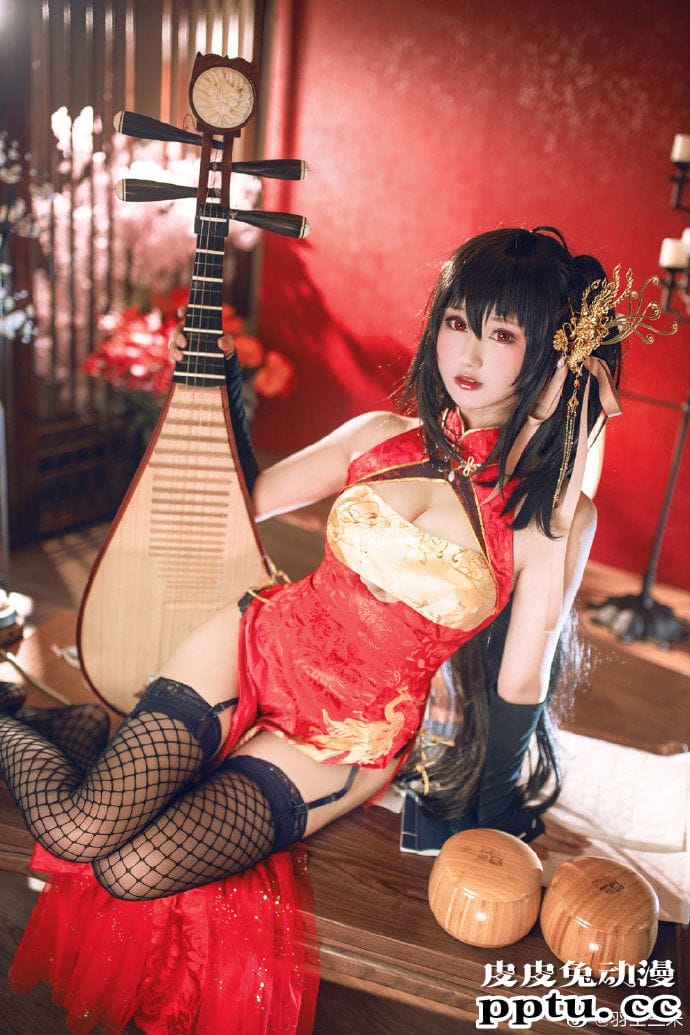 《碧蓝航线》大凤凤鸣春晓黑丝旗袍Cosplay【CN:羽生三未】