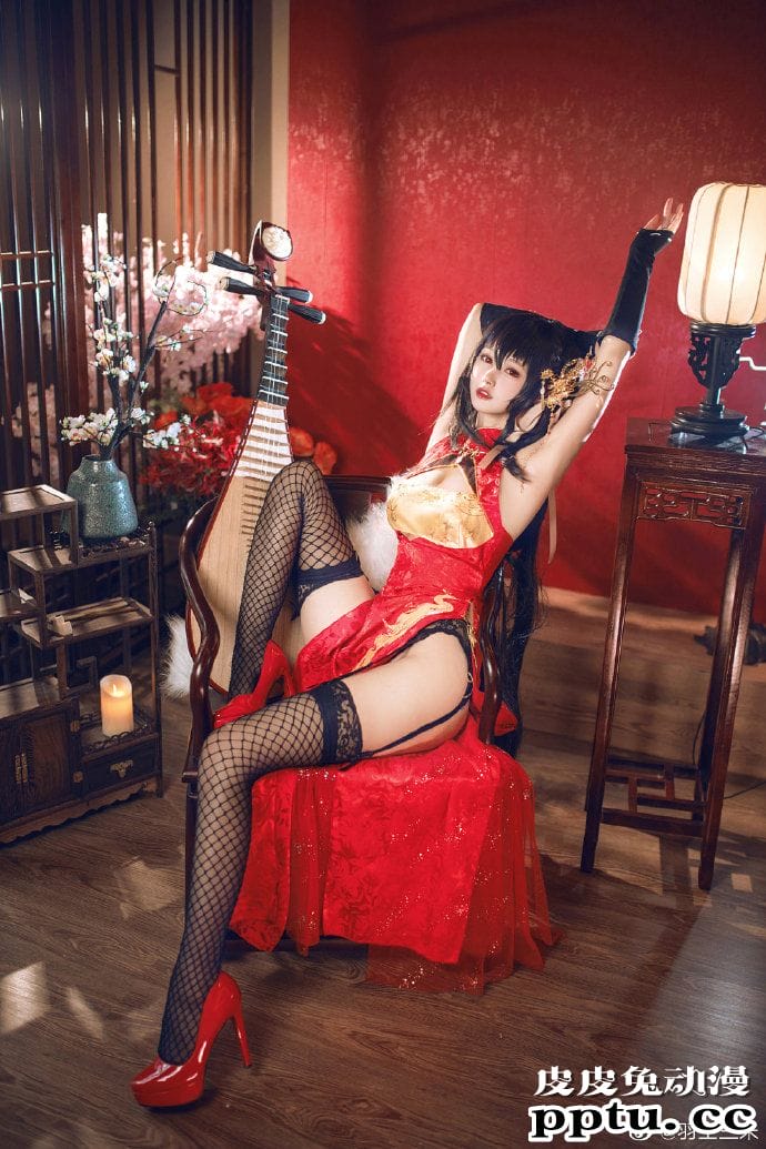 《碧蓝航线》大凤凤鸣春晓黑丝旗袍Cosplay【CN:羽生三未】