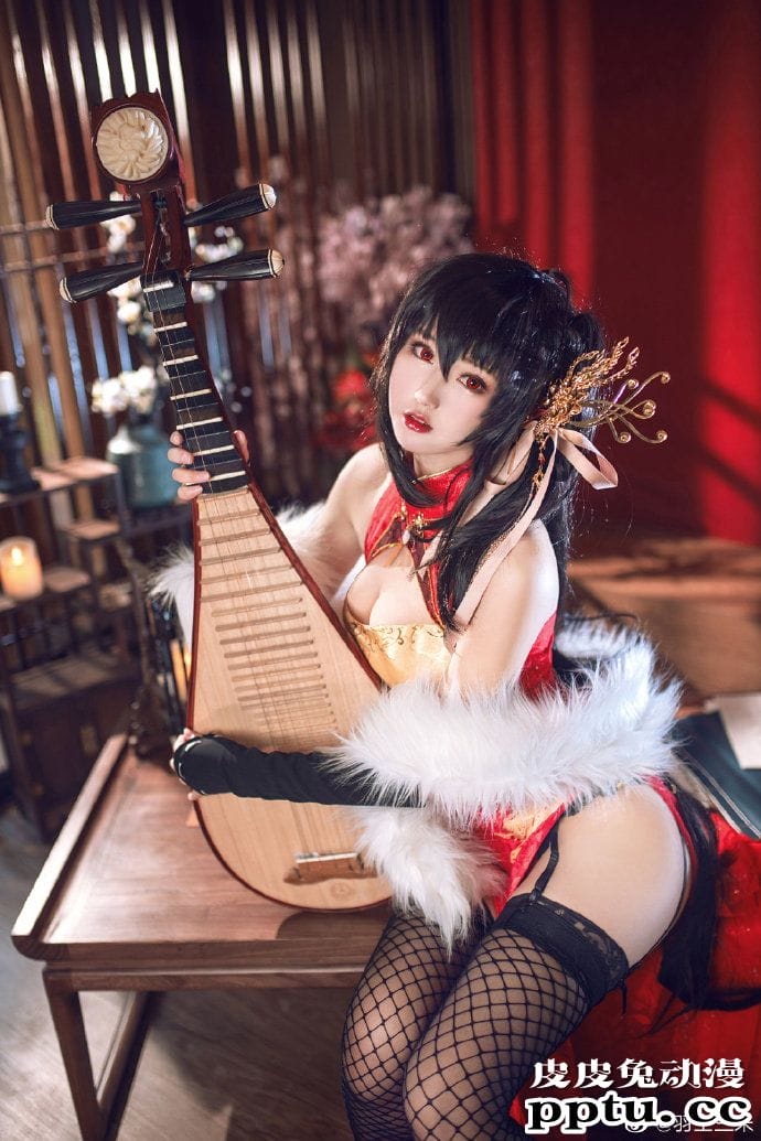 《碧蓝航线》大凤凤鸣春晓黑丝旗袍Cosplay【CN:羽生三未】