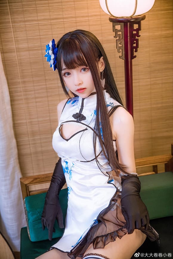 《幻想金瓶梅》李瓶儿旗袍Cosplay【CN:大大卷卷小卷】
