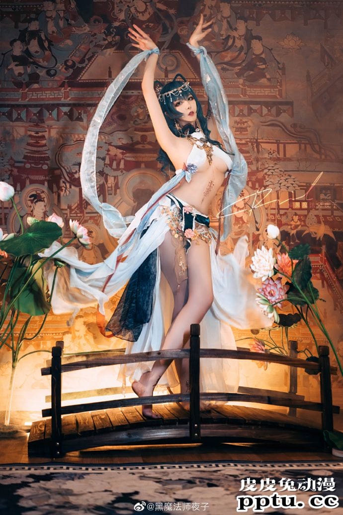 《东方Project》霍青娥性感Cosplay【CN:黑魔法师夜子】-皮皮兔动漫