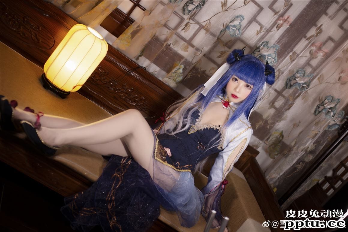 《碧蓝航线》伊吹旗袍美腿Cosplay【CN:雪糕有点咸kkkk】-皮皮兔动漫