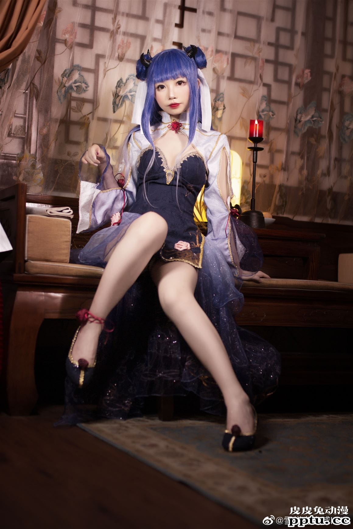 《碧蓝航线》伊吹旗袍美腿Cosplay【CN:雪糕有点咸kkkk】