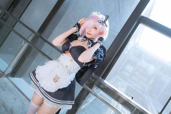 FGO玛修性感女仆Cosplay【CN:宵鱼鱼】-皮皮兔动漫