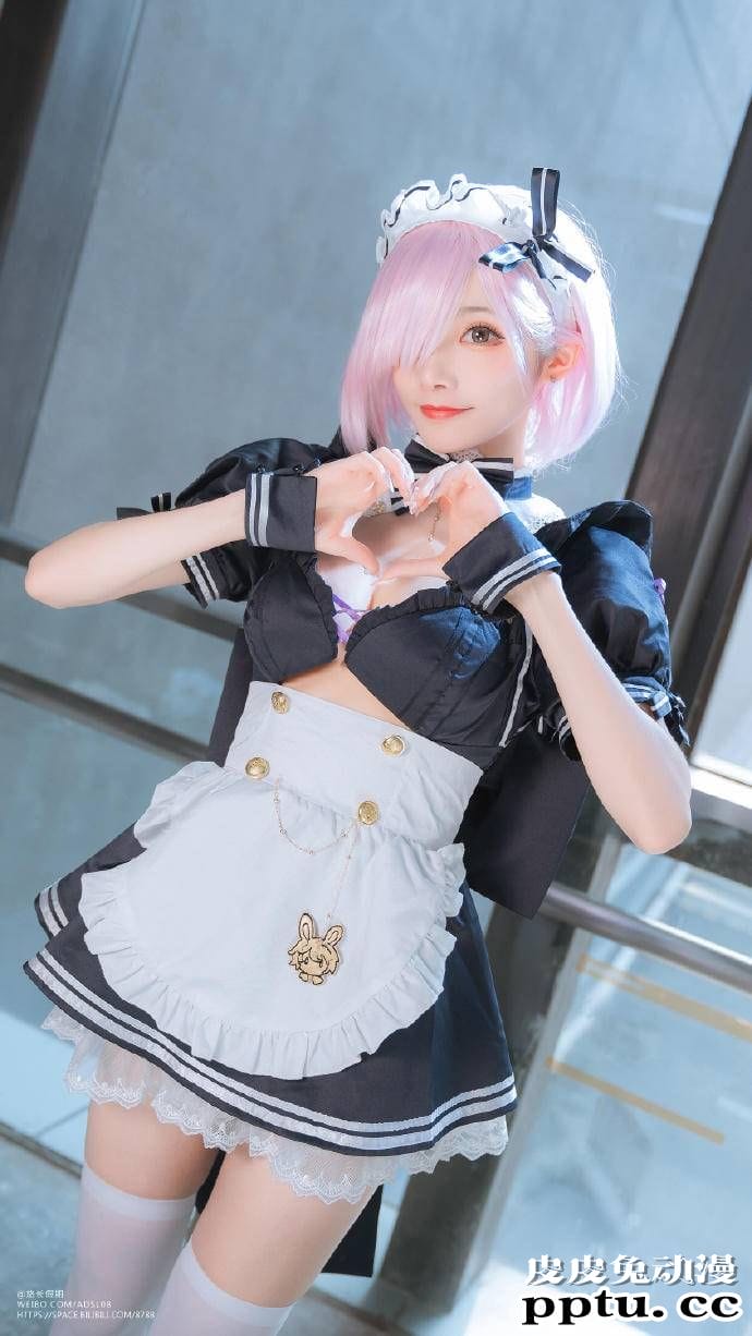 FGO玛修性感女仆Cosplay【CN:宵鱼鱼】