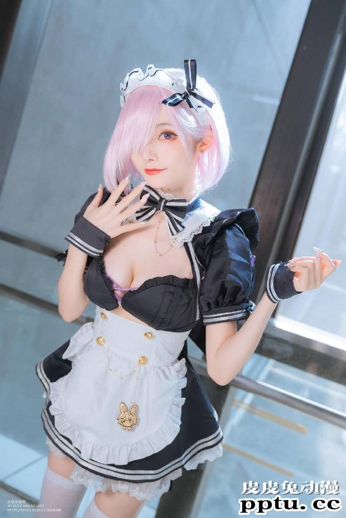 FGO玛修性感女仆Cosplay【CN:宵鱼鱼】