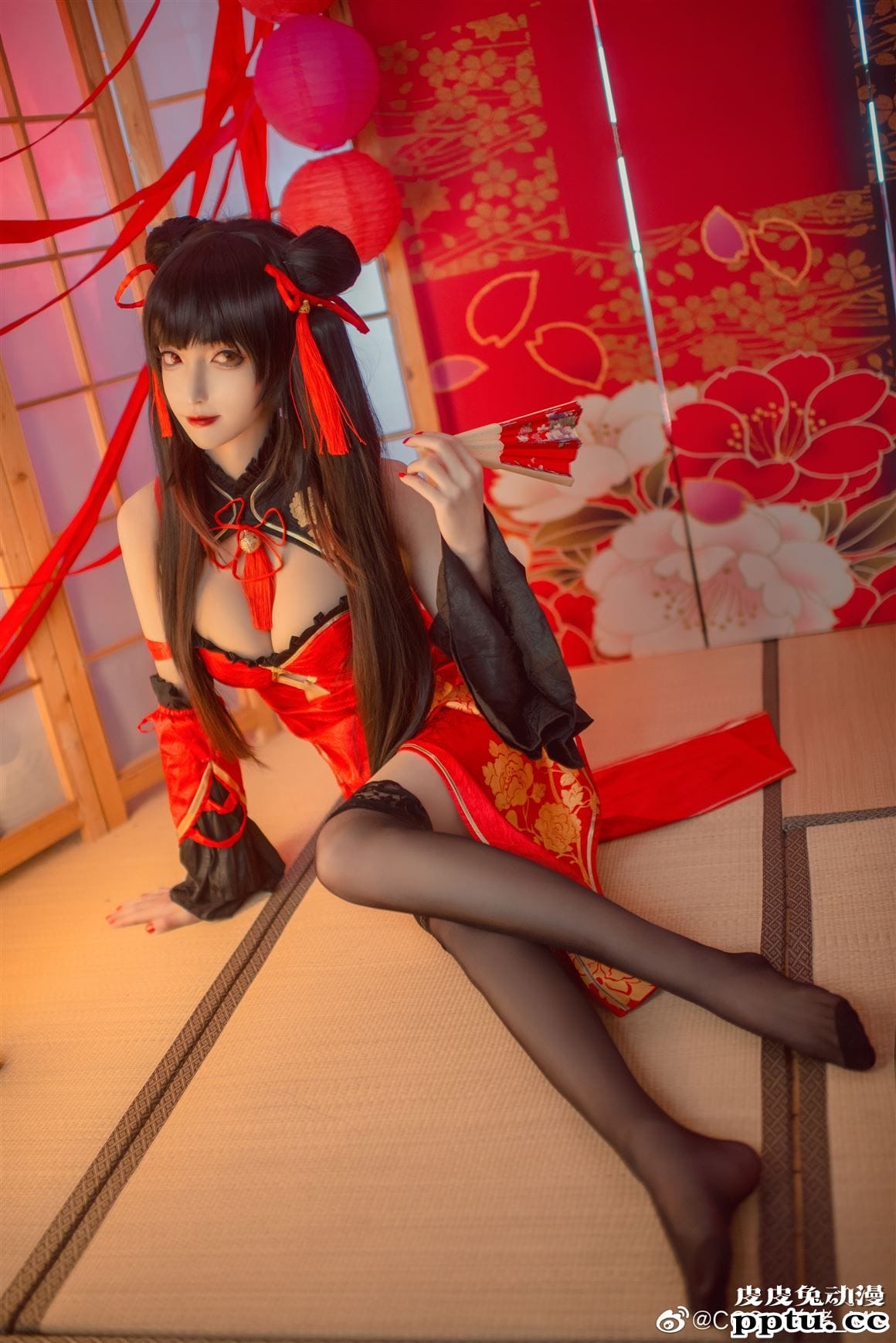 《约会大作战》时崎狂三性感旗袍Cosplay【CN:COSer美绪_Mio】