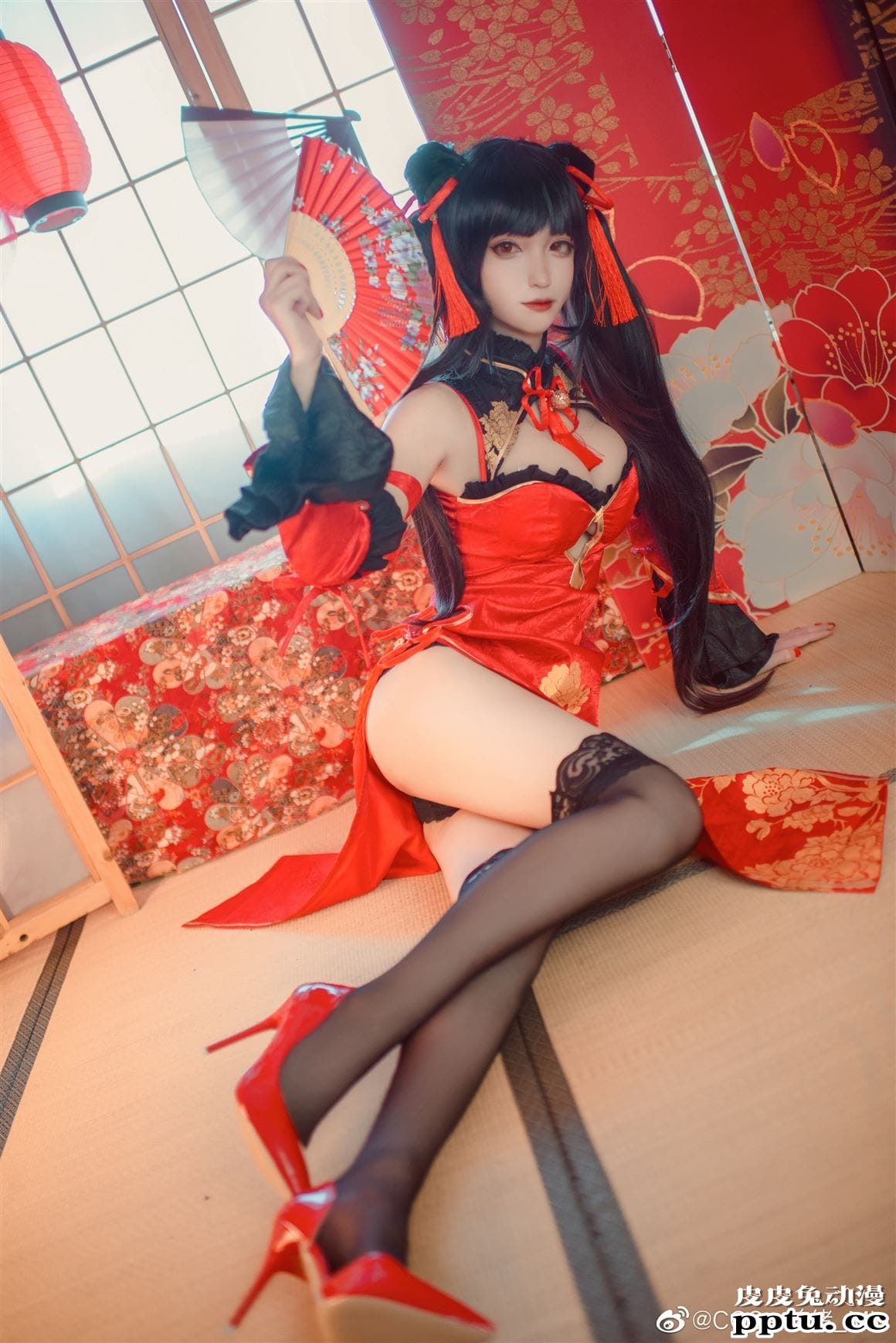 《约会大作战》时崎狂三性感旗袍Cosplay【CN:COSer美绪_Mio】