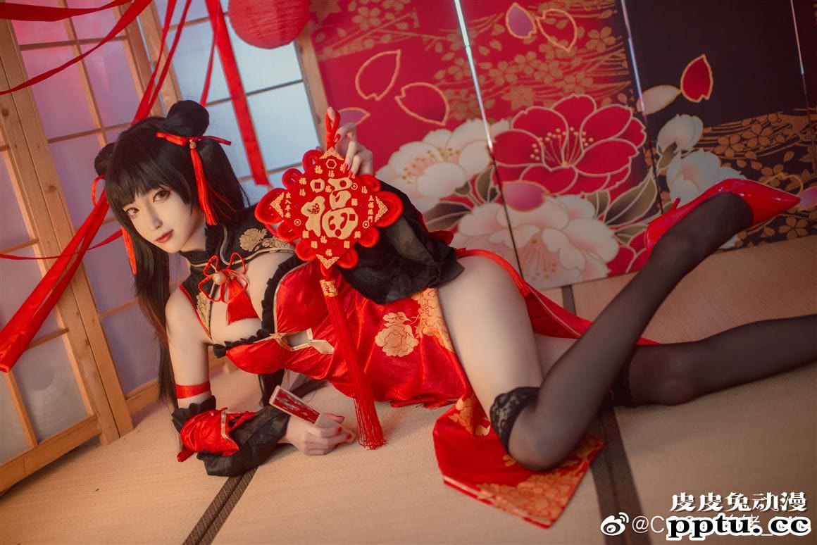 《约会大作战》时崎狂三性感旗袍Cosplay【CN:COSer美绪_Mio】