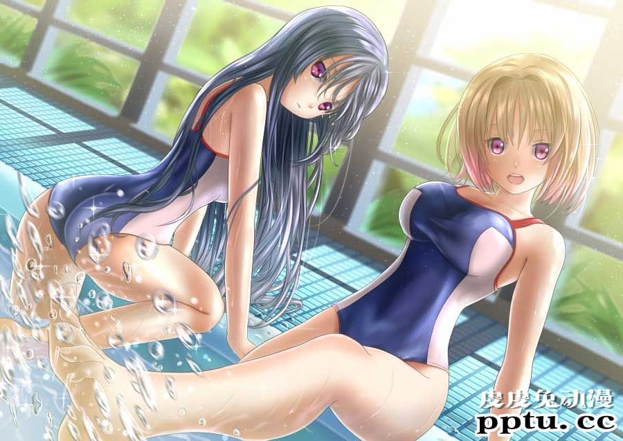 动漫泳池少女图片合集