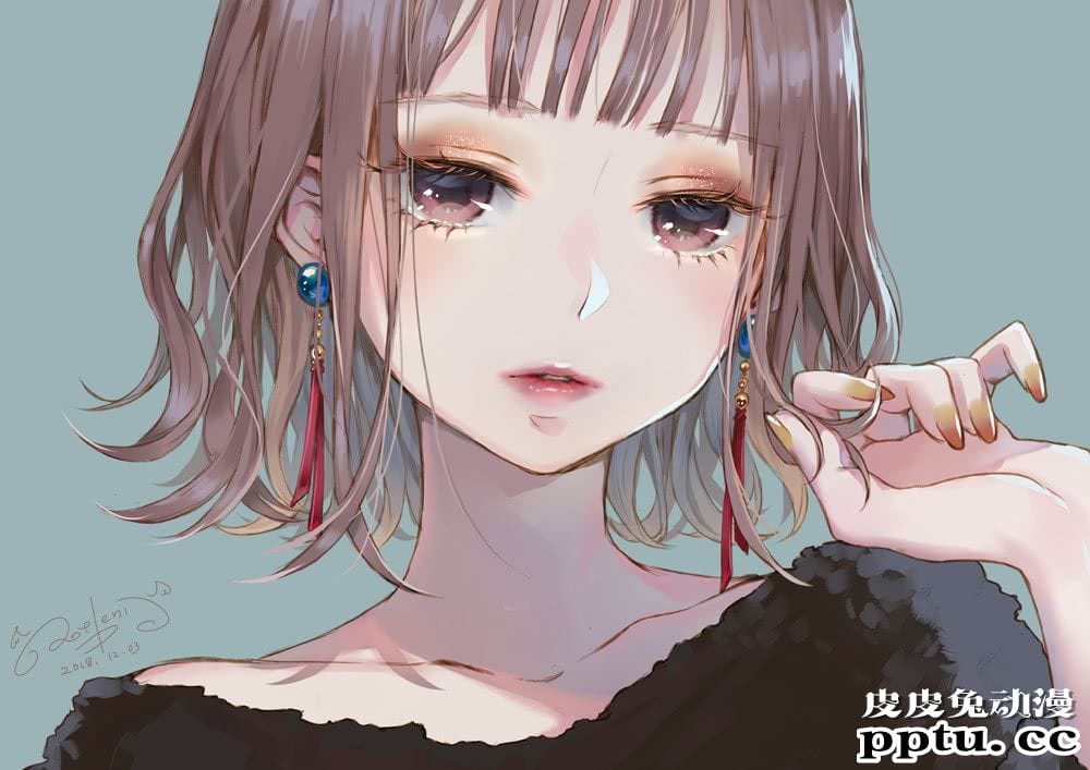 P站美图推荐——短发妹子