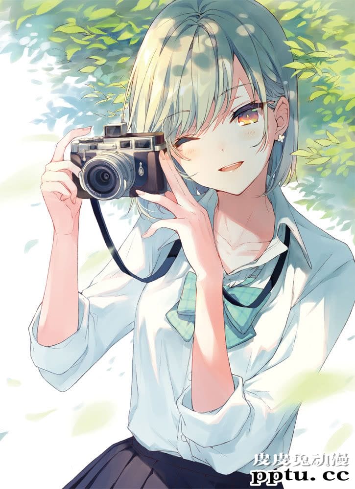 P站美图推荐——短发妹子