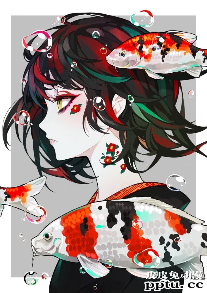 P站美图推荐——短发妹子