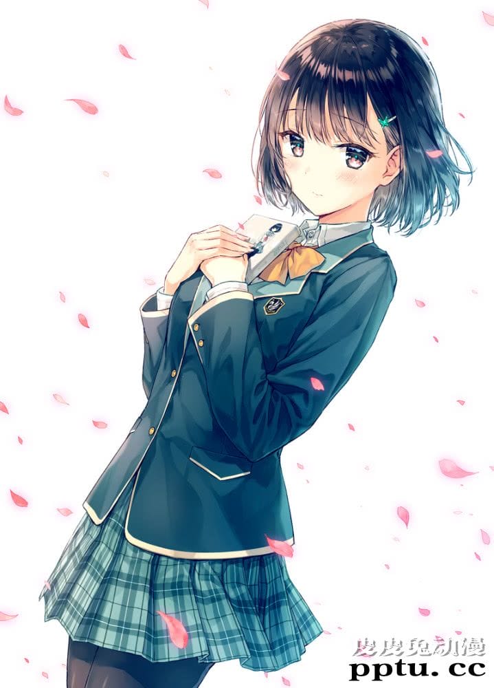 P站美图推荐——短发妹子