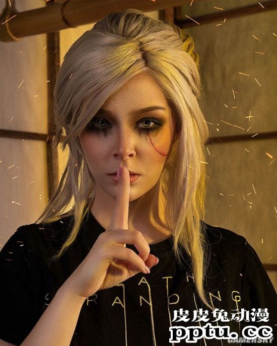 俄妹COS《LOL》K/DA女王阿狸 黑蕾丝长腿御姐