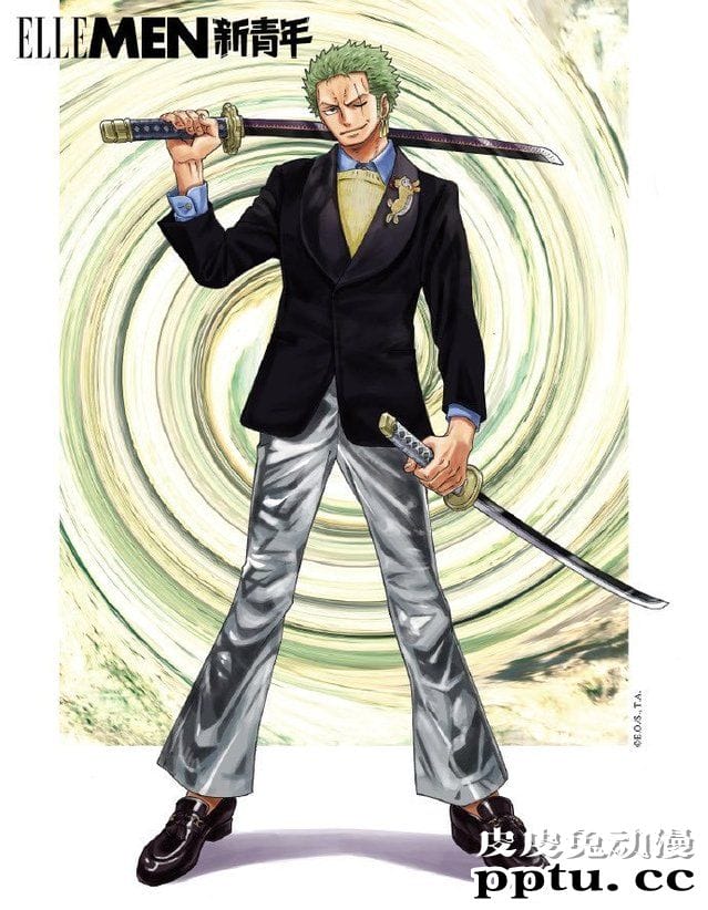 「海贼王」联动Gucci 「ELLEMEN新青年」杂志周年刊封面及内页公开