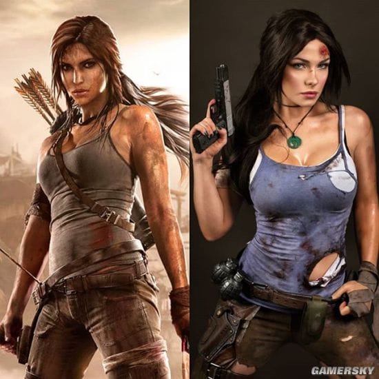 俄妹COS《巫师》和服希里 性感的深V女武士