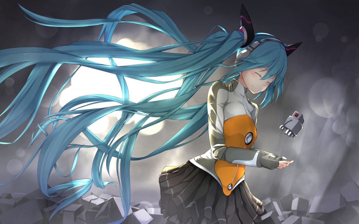 甜美少女初音未来壁纸-皮皮兔动漫