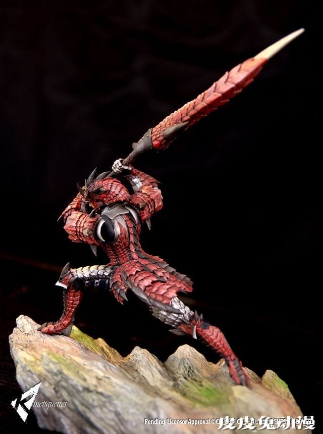 「怪物猎人」雄火龙&amp;猎人&amp;艾露猫组合1/10雕像公布