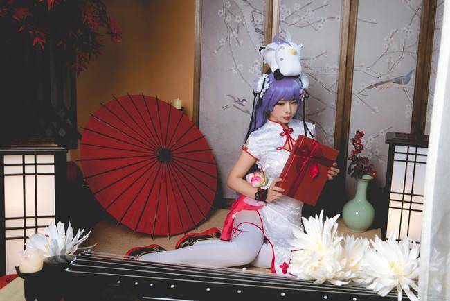 卡哇伊COSER妹子肃雨雨雨COS《碧蓝航线》独角兽旗袍图片合集
