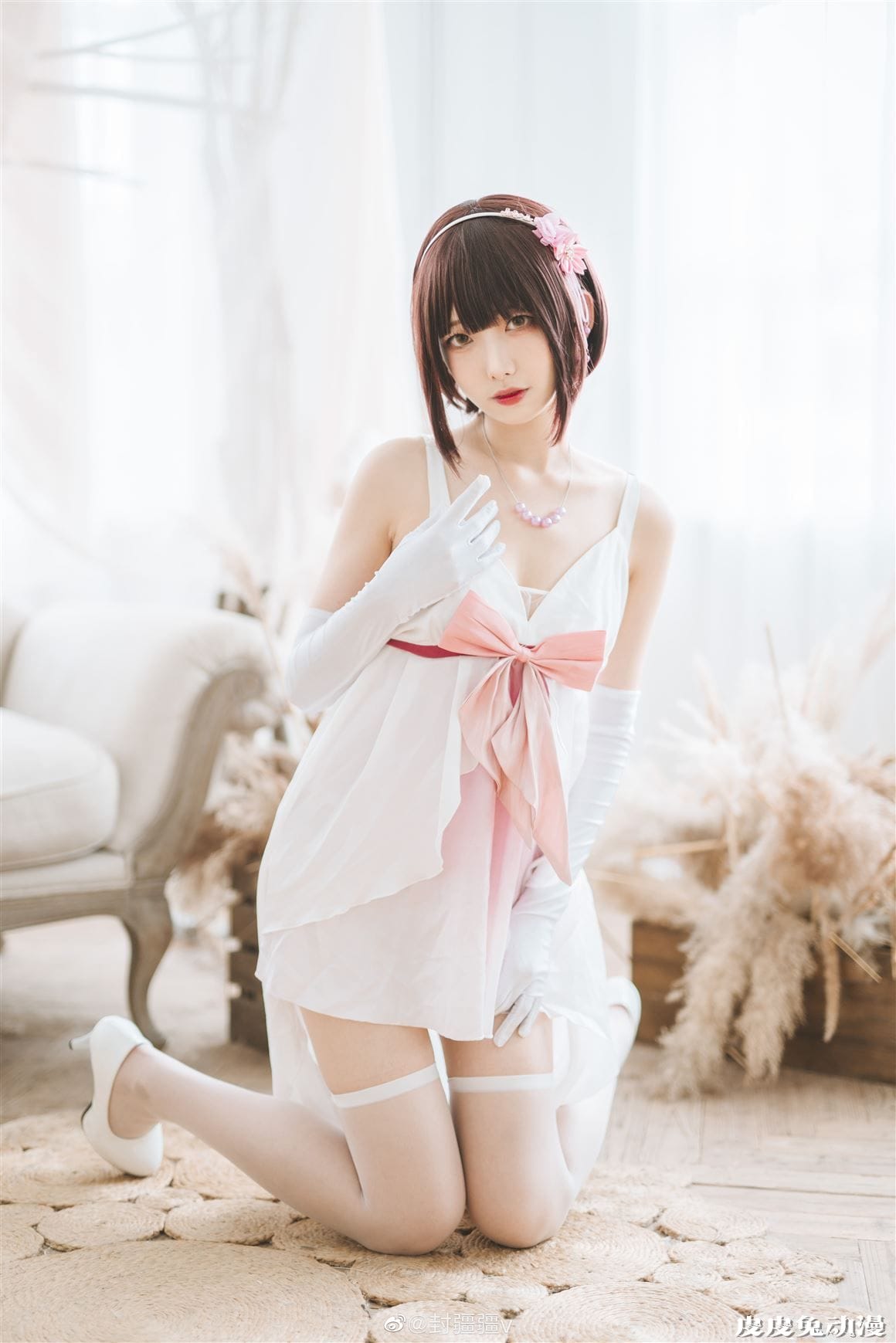 Coser封疆疆路人女主的养成方法加藤惠礼服cos美图分享