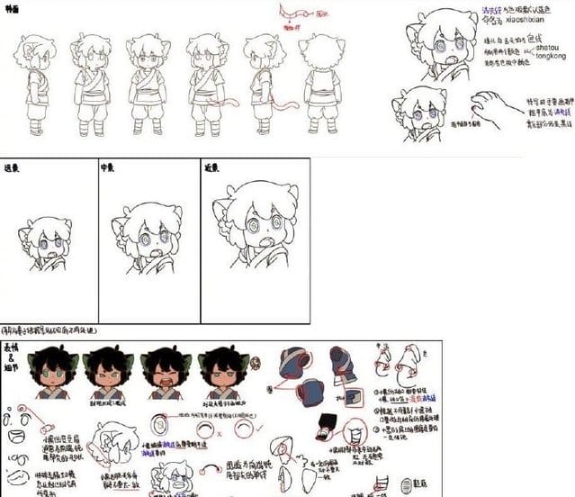 动画电影「罗小黑战记」人设及场景手稿公开-皮皮兔动漫