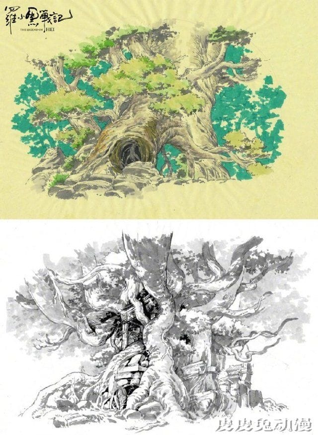 动画电影「罗小黑战记」人设及场景手稿公开