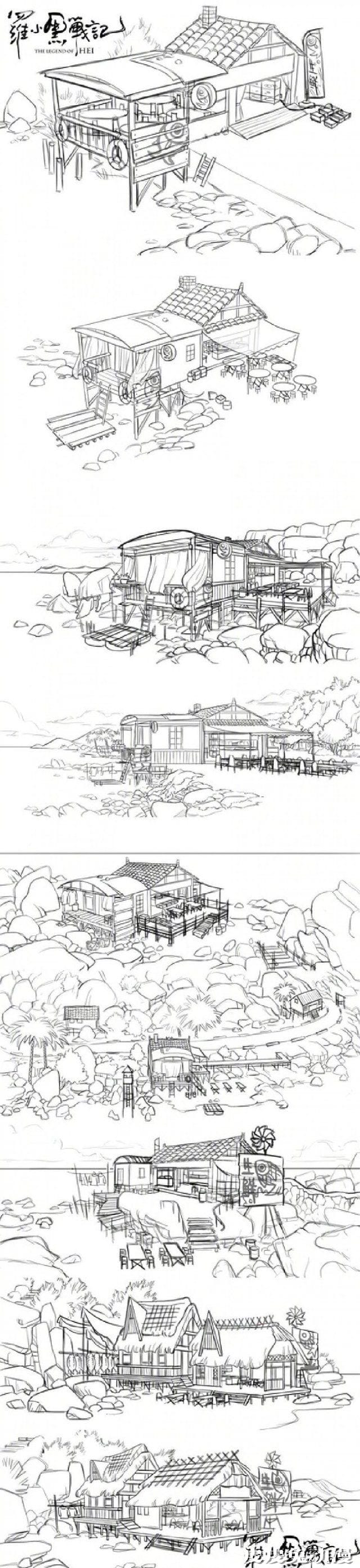 动画电影「罗小黑战记」人设及场景手稿公开