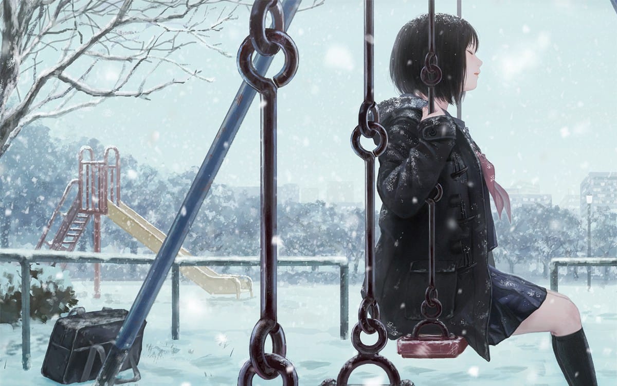 二次元短裙动漫女孩壁纸-皮皮兔动漫