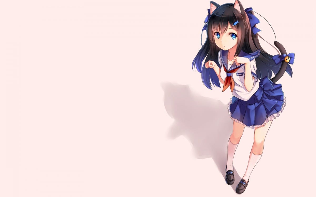 二次元短裙动漫女孩壁纸