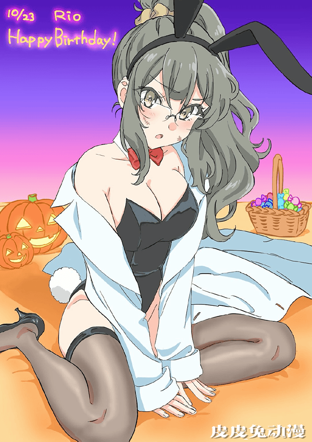 「青春猪头少年不会梦到兔女郎学姐」双叶理央生日贺图公开