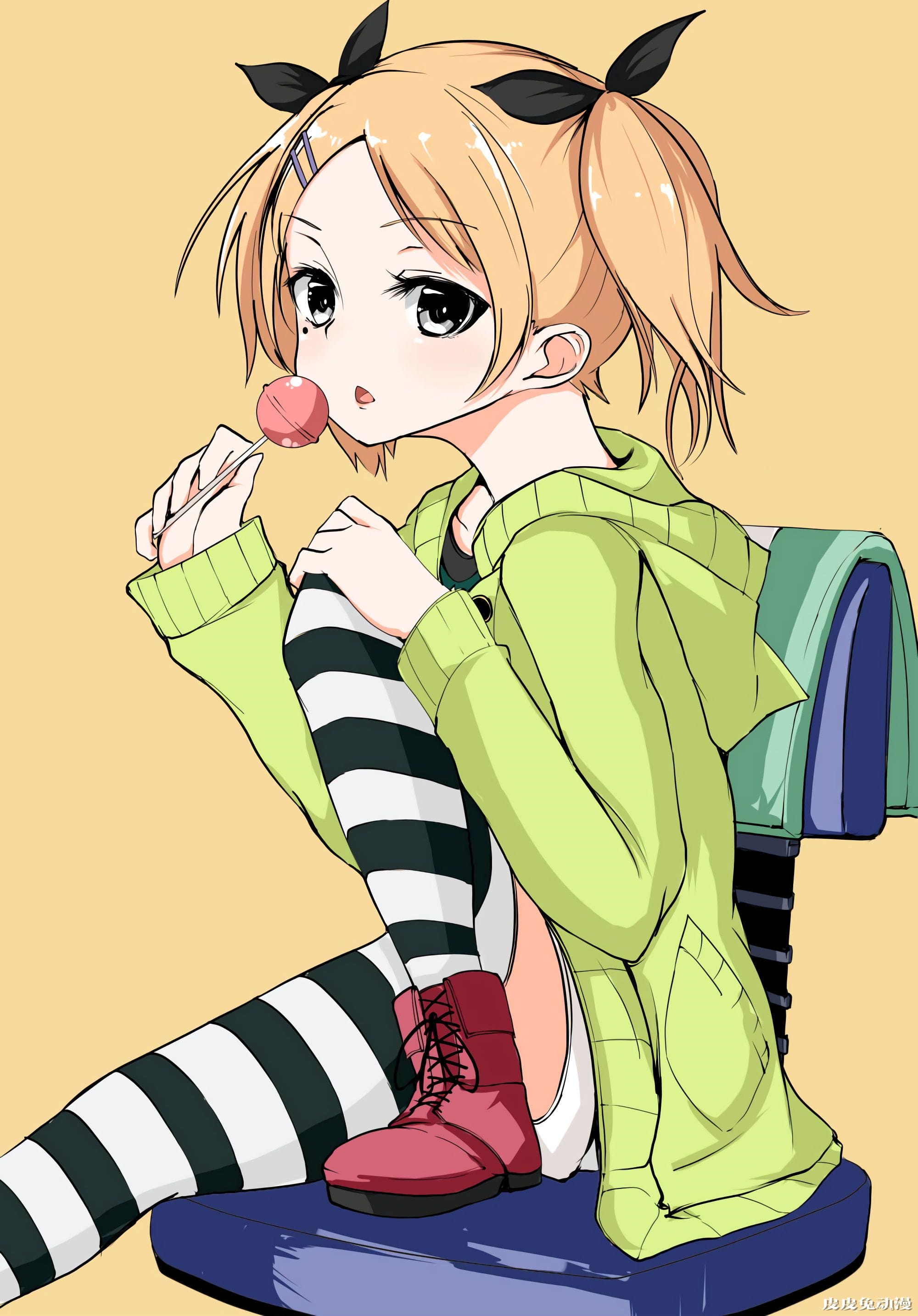 短裤+过膝袜+双马尾 完美，是我想要的…白箱/Shirobako《矢野艾莉卡》高清壁纸特辑！