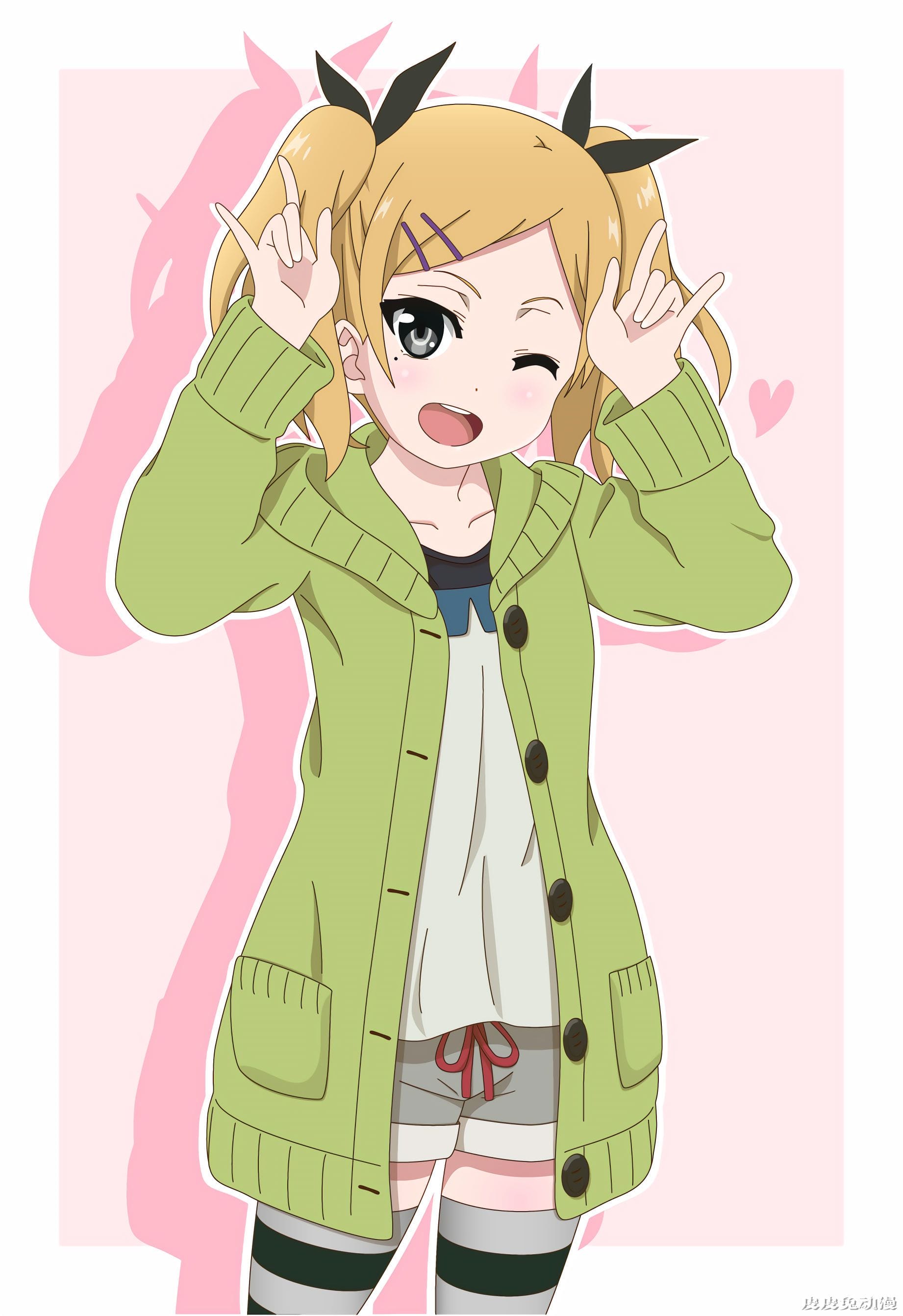 短裤+过膝袜+双马尾 完美，是我想要的…白箱/Shirobako《矢野艾莉卡》高清壁纸特辑！