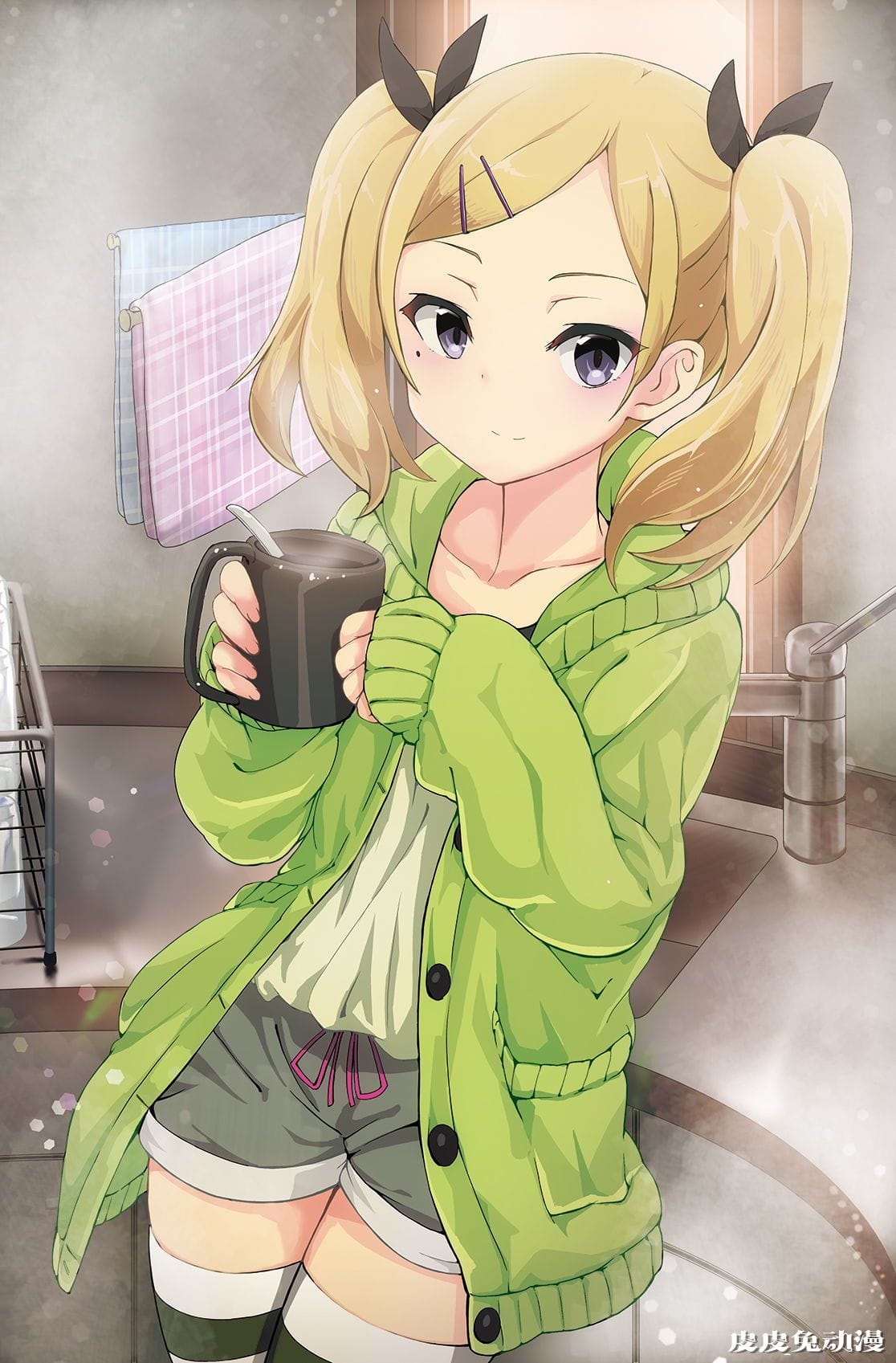 短裤+过膝袜+双马尾 完美，是我想要的…白箱/Shirobako《矢野艾莉卡》高清壁纸特辑！