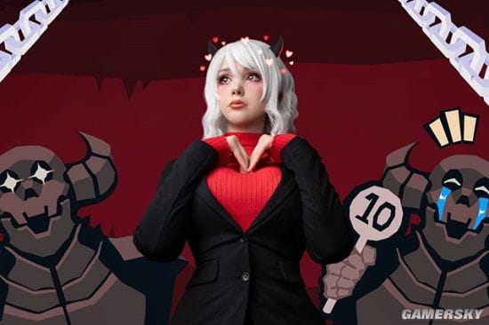 德妹COS《动森》西施惠 短裙女秘书多了几分性感