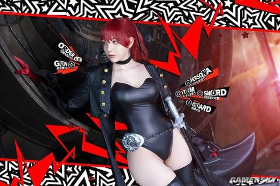 德妹COS《动森》西施惠 短裙女秘书多了几分性感