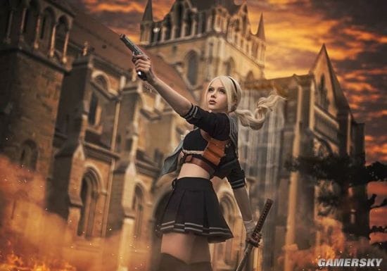 德妹COS《动森》西施惠 短裙女秘书多了几分性感