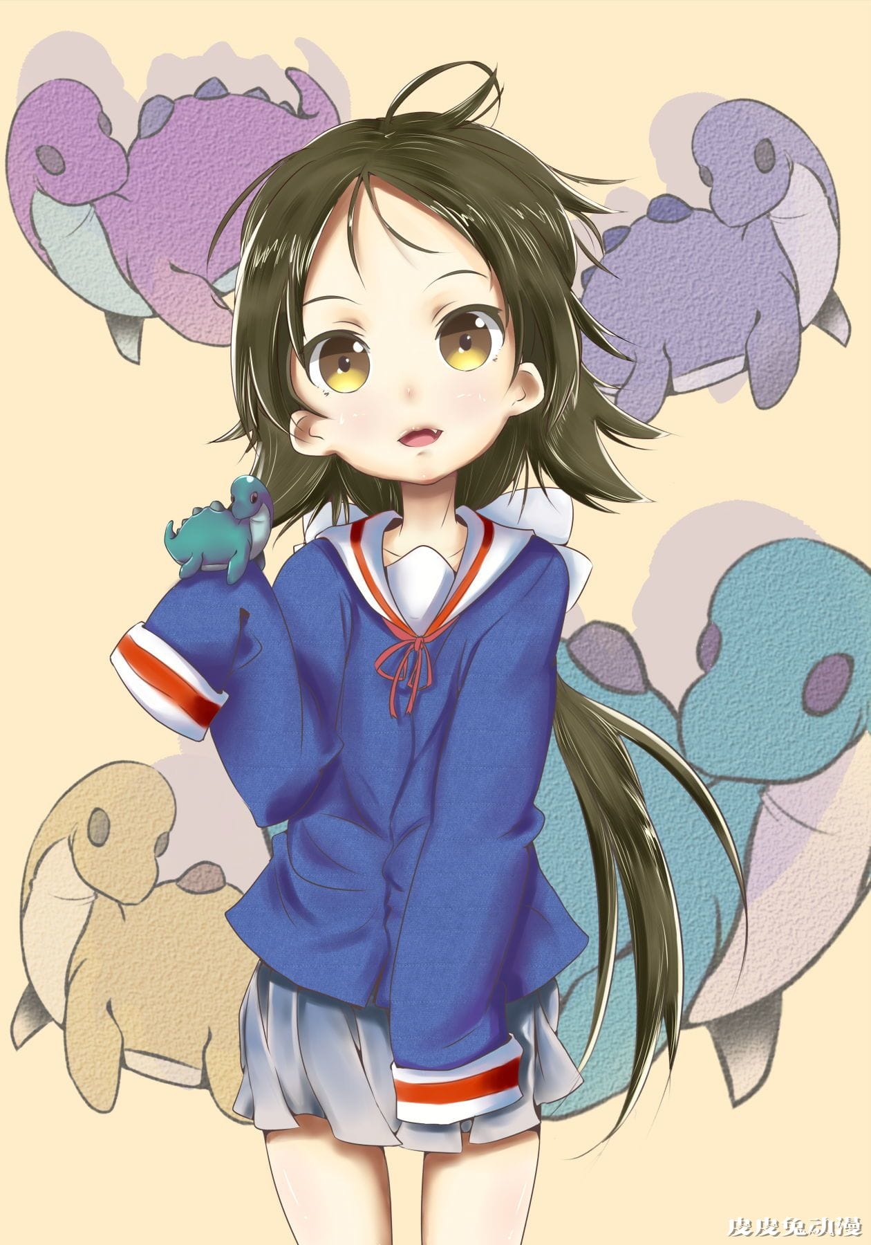 会卖萌的可爱小萝莉，未确认进行式《三峰真白》高清壁纸特辑！