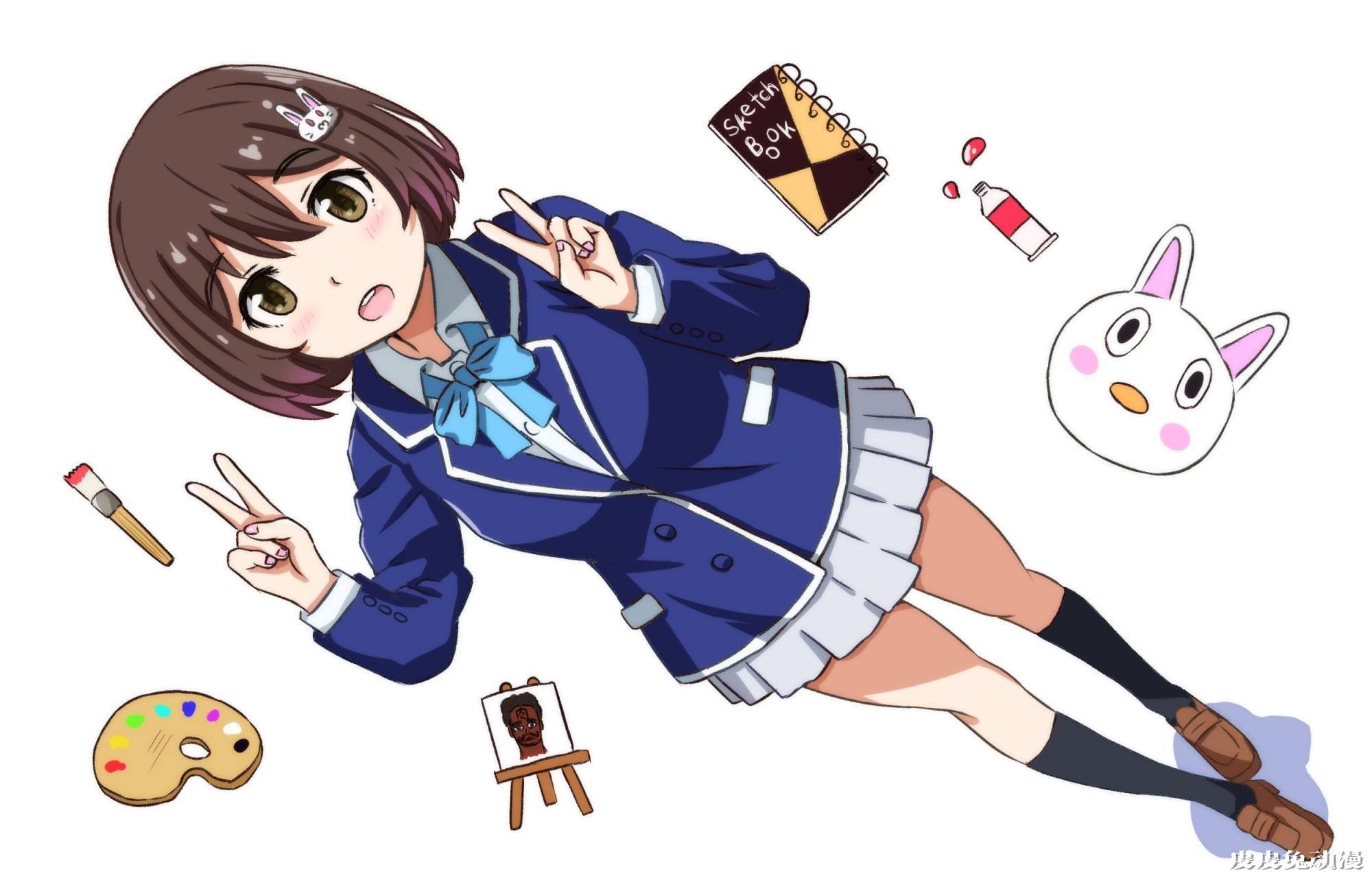 你的胖次我看到了…这个美术部有问题《宇佐美瑞希》高清壁纸特辑！