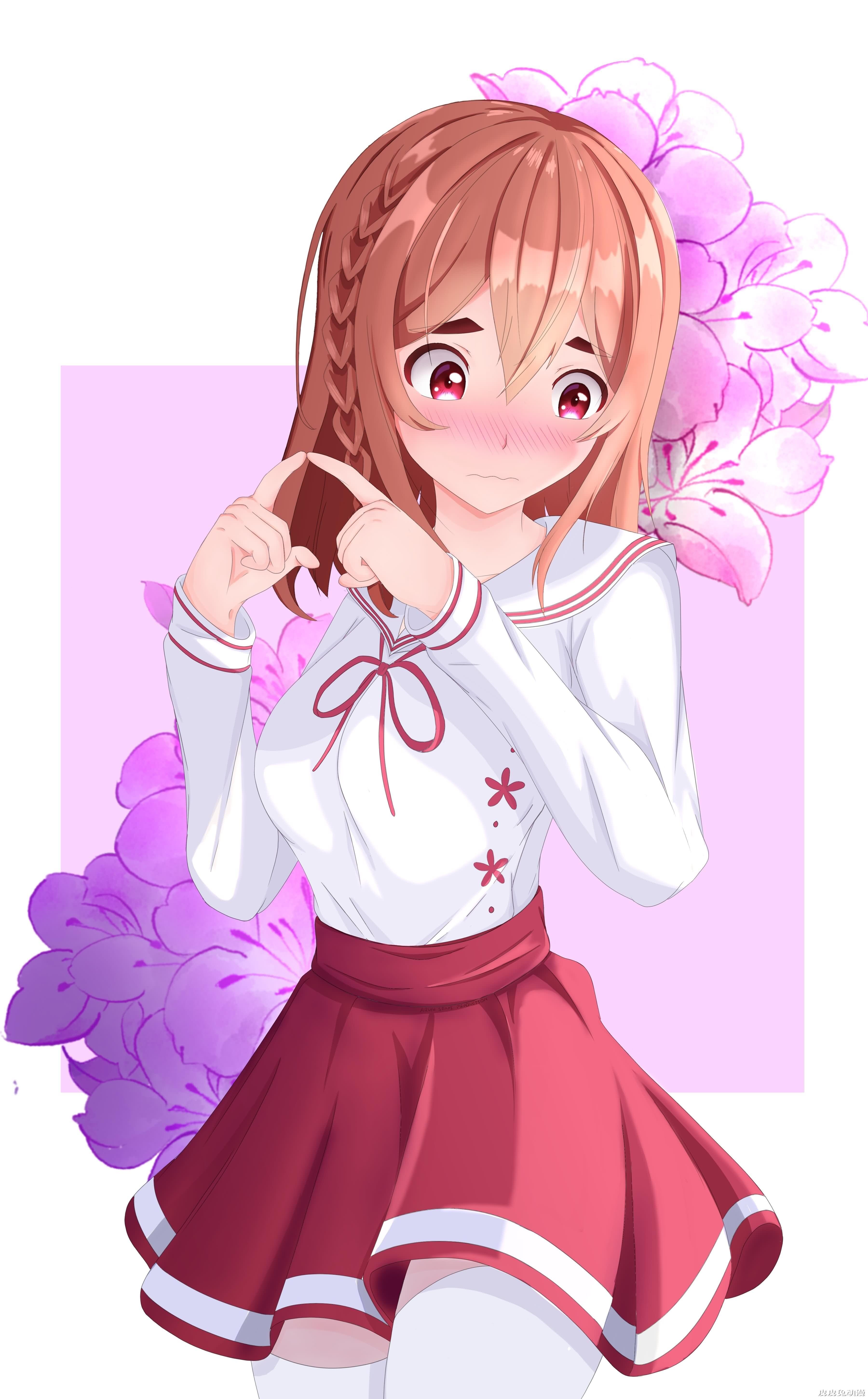 这种易推倒的…激起你保护欲了吗？租借女友《樱泽墨》高清壁纸特辑！