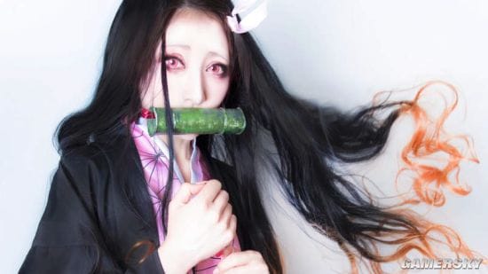 COS《鬼灭之刃》的九位日本女星 祢豆子从小到大